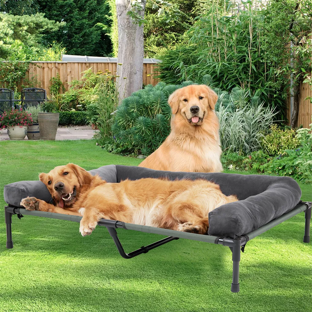 Outdoor Camping Dog Bed - BINGOPAW Outdoor-Hundebett: Erhöhtes Kühlbett für Haustiere