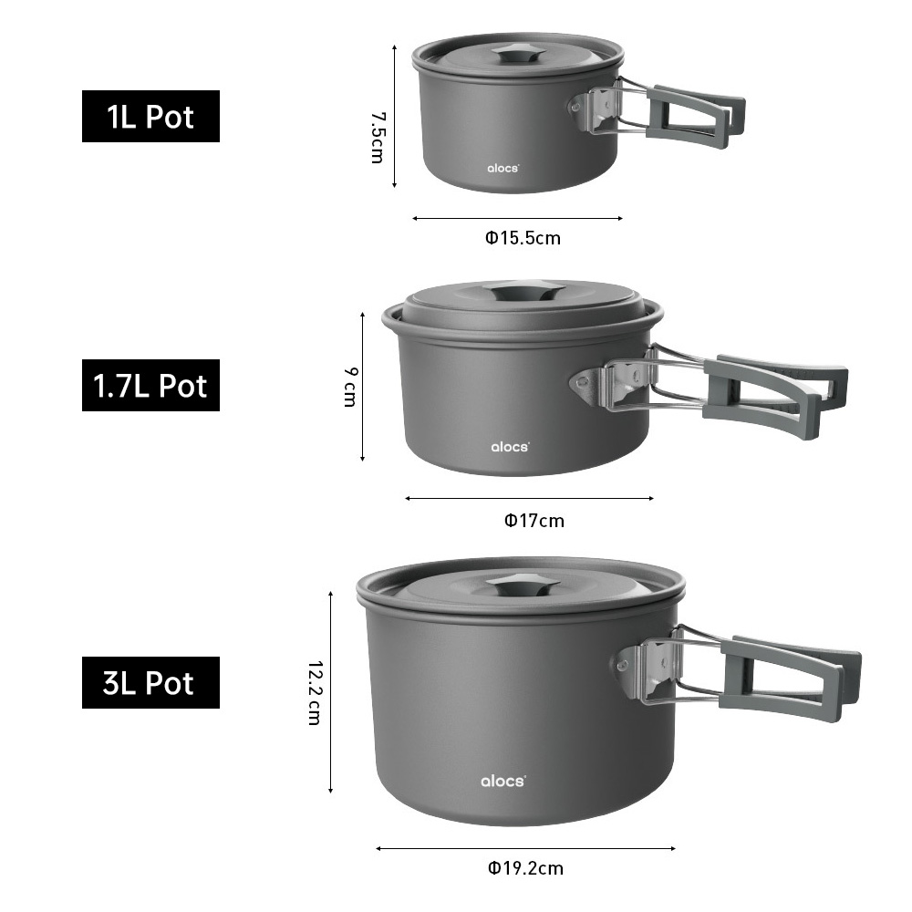 Camping Kochtopf Aluminium leg – Outdoor Camping Dining Set Bewertung und Preis